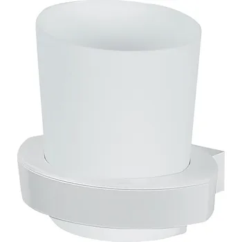 Držák na kartáček SPIRELLA Spirella nástěnný kelímek na kartáčky LEMON, bílý, plast, 10.10578