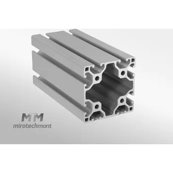 Stavební profil Konstrukční modulární hliníkový profil lehký 60x60 Drážka: I8, délka: 1000mm