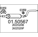 Střední tlumič výfuku MTS 01.50567