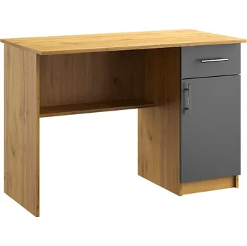 Psací stůl VerDesign KANTOR KIT psací stůl N05, antracit / dub Apalačský, pravý