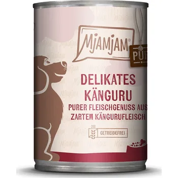 Krmivo pro psa 2x6ks-12x400g MjAMjAM čistý masový požitek - lahodné čisté klokaní vlhké krmivo pro psy