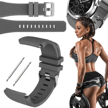Příslušenství k chytrým hodinkám Řemínek pro Samsung Galaxy Watch 4 Classic 46mm chytré hodinky šedý řemínek 20mm