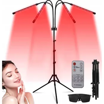 LÉČIVÁ INFRAČERVENÁ LAMPA TERAPEUTICKÁ SVĚTLO 660nm + 850nm ČASOVAČ