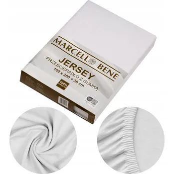 Prostěradlo Prostěradlo s gumou jersey 140x200 +30 cm, bílé