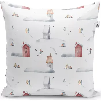 Polštář Dekorační polštář Zimní radovánky - Sablio - 40x40 cm