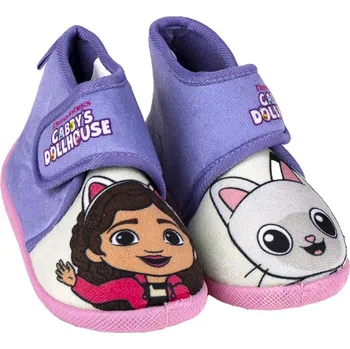 Dívčí obuv Papuče Papuče Domácí tenisky předškolní suchý zip Gábinin Kouzelný Domek Cerda vel. 23