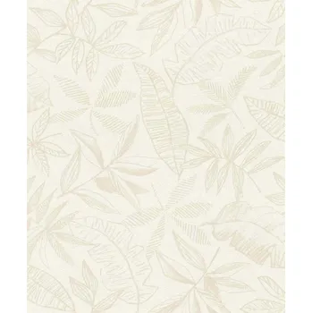 Tapeta RASCH | Vliesová tapeta na zeď Schöner Wohnen 600568 | 0,53 x 10,05 m | krémová, béžová + Krémová, béžová vliesová tapeta na stěnu 600568 v rozměru 0,53 x 10,05 m