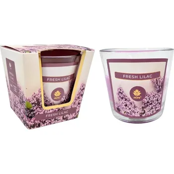 Svíčka ARÔME Svíčka 120 g, ve skle, Šeřík