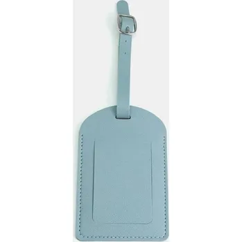 Příslušenství k zavazadlu Koženková jmenovka / visačka na kufr - mentolová zelená