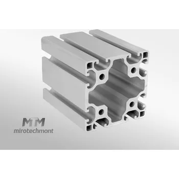 Stavební profil Konstrukční modulární hliníkový profil lehký 80x80 I8 Drážka: I8, délka: 500mm
