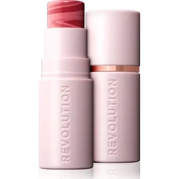 Tvářenka Makeup Revolution Skin Silk Blush Stick krémová tvářenka v tyčince odstín Rose Nude Pink 4.5 g