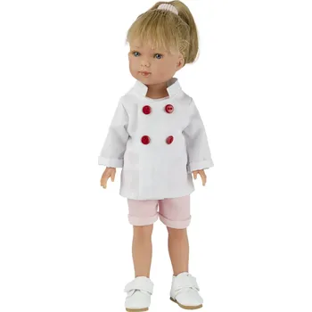 Panenka Realistická panenka holčička Carlota jako kuchařka od firmy Vestida de Azul (Carlota - 28 cm )