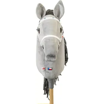 Hobby horsing Ohlávka Crystal bílá - Stříbro - Hříbě (Hobby horsing )