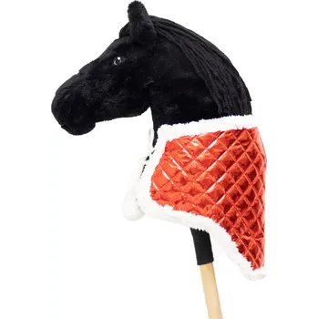 Hobby horsing Zimní dečka - Prošev s beránkem - Červená - Hříbě (Hobby horsing )