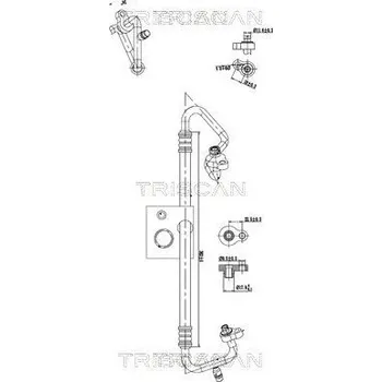 Vedení klimatizace Vysokotlaké / nízkotlaké vedení, klimatizace TRISCAN 9010 16038