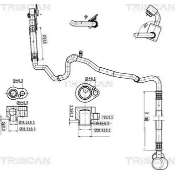 Vedení klimatizace Vysokotlaké / nízkotlaké vedení, klimatizace TRISCAN 9010 29001