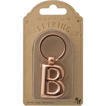 Set školních potřeb Metalowy brelok do kluczy litera B Keyring