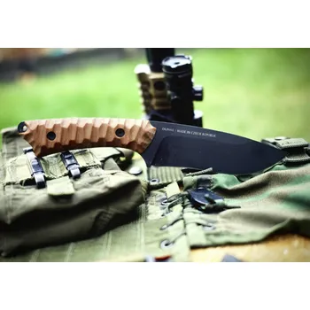 lovecký nůž Dachs Knives Pevný nůž Páráček - hnědý