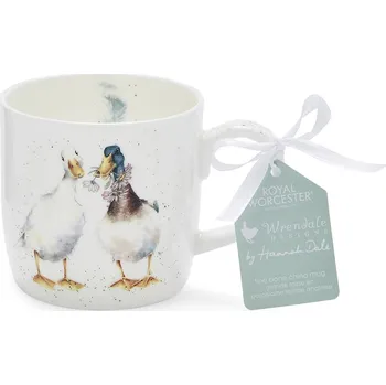 Wrendale porcelánový hrnek Duck Love s kačerem a husou 0,31l