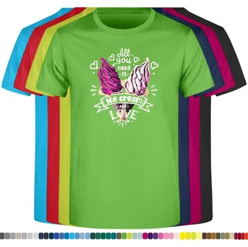 panske-levne-bavlnene-tricko-digi-potisk-zmrzlina-laska Barva: Lime - limetková, velikost: M