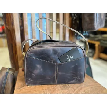 Kabelka ARTIPEL - BORSA Lady kožená kabelka dámská hnědá