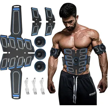 Masážní přístroj Elektrický posilovač břišních svalů s USB nabíjením | posilovač břicha, masážní pás