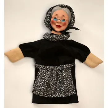 Maňásek na ruku - Babička vinylová hlavička (BW Original Dolls - Babička)