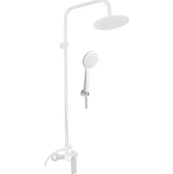 Sprchový set RAV Slezák Nil Sprchový systém s baterií, bílá matná NL182.5/7BMAT