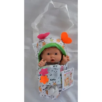 Panenka Panenka Nenotin - Vendy v zelené přenosné taštičce od španělské firmy Marina & Pau (Nenotin - Hip Pouch - 21 cm )