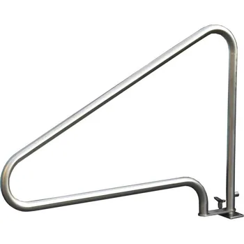 Bazénové schůdky Madlo pro skimmerové bazény délka 1210 mm - z ručně leštěné nerezové oceli AISI-316Ti