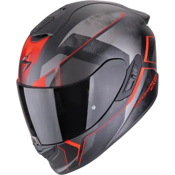 Helma na motorku Scorpion exo-1400 evo ii air intensio matná černo/červená xs