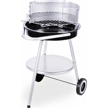 Zahradní gril Zahradní gril na dřevěné uhlí chrom 47 x 75 cm KO-C83000450