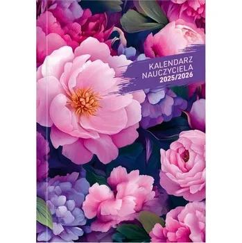 Diář Kalendarz nauczyciela 2025/2026 B6 tyg. PCV Kwiaty
