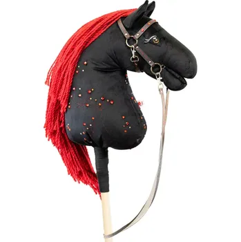 Hobby horsing Black Red se Swarovski kamínky (Hobby horsing )