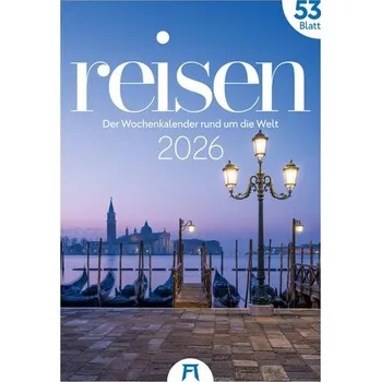 Cestování Reisen Wochenkalender 2026 - Ackermann Kunstverlag