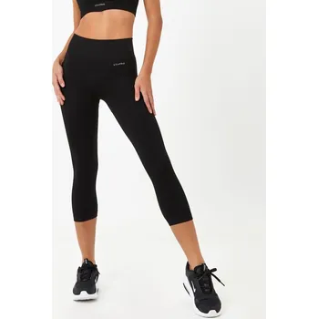 Dámské legíny USA Pro Seamless Capri Cropped Leggings Black 18 (46)