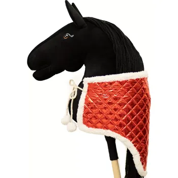 Hobby horsing Zimní dečka - Prošev s beránkem - Červená - Dospělý kůň (Hobby horsing )