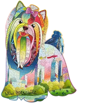 Puzzle Wood Trick "Jorkšír" - Pestrobarevné dřevěné puzzle ("New Yorkshire" - Pestrobarevné puzzle a dřevěné skládačky)