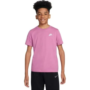 Dívčí tričko Dětské triko Nike SPORTSWEAR M Růžová, Bílá