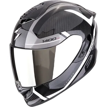 Helma na motorku Scorpion exo-1400 evo ii carbon air enko černo/stříbrno/bílá l
