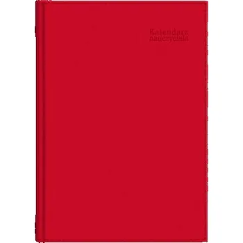 Diář Kalendarz naucz. 2025/2026 B5 tyg. Vivella czerwon