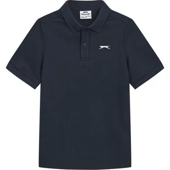Chlapecké tričko Slazenger Plain Polo Shirt Junior Navy 7-8 Years