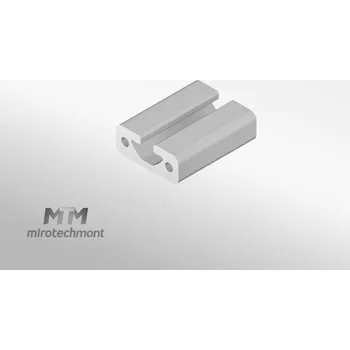 Stavební profil Hliníkový profil 16x40, pro stavebnicový systém je vhodný pro stavbu zábradlí, vidících lišt pro gravitační regály, dopravníky a pod Drážka: I8, délka: 2500mm Hliníkový profil 16x40, pro stavebnicový systém je vhodný pro stavbu zábradlí, vidících lišt pro