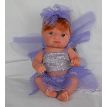 Panenka Realistická panenka - holčička - zrzavá víla Mufly v růžových šatech od Antonio Juan (Mufly hadas de colores)