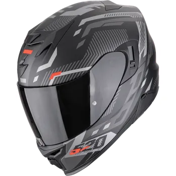 Helma na motorku Scorpion exo-520 evo air ranka matná černo/stříbrno/červená xs