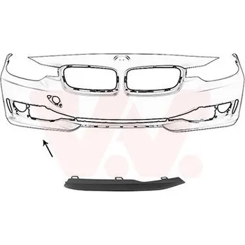 Lišta karosérie Ozdobná / ochranná lišta, mřížka chladiče VAN WEZEL 0693582