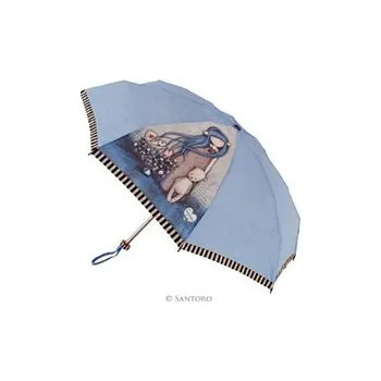 Peněženka Skládací deštník s motivem Dear Alice od firmy SANTORO London Gorjuss (Gorjuss Manual Pouch Umbrella - Dear Alice)