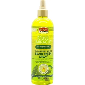 Stylingový přípravek Sprej na copánky - AFRICAN PRIDE Olive Miracle Braid Sheen Spray 355 ml