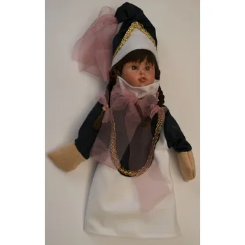 maňásek Maňásek na ruku - Elfí princezna- tmavé vlasy - 2 (BW Original Dolls - Elfí princezna)