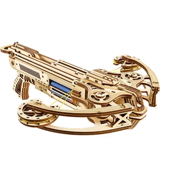 Puzzle Wood Trick "Kuše" - 3D dřevěné mechanické puzzle ("Bullet Boltcaster" - dřevěné 3D puzzle a dřevěné skládačky)